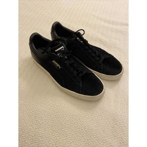 PUMA Men's Suede Classic Blur Lifestyle Athletic Casual Sneakers Black Size 8M